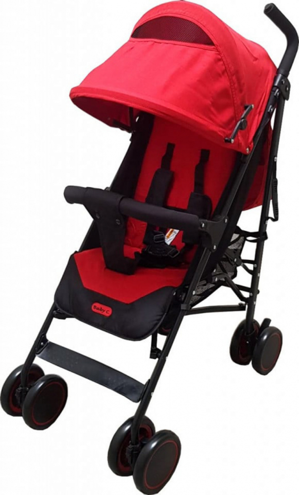 Carucior Baby Care Pro 803B Rosu - Pliabil - imagine 4
