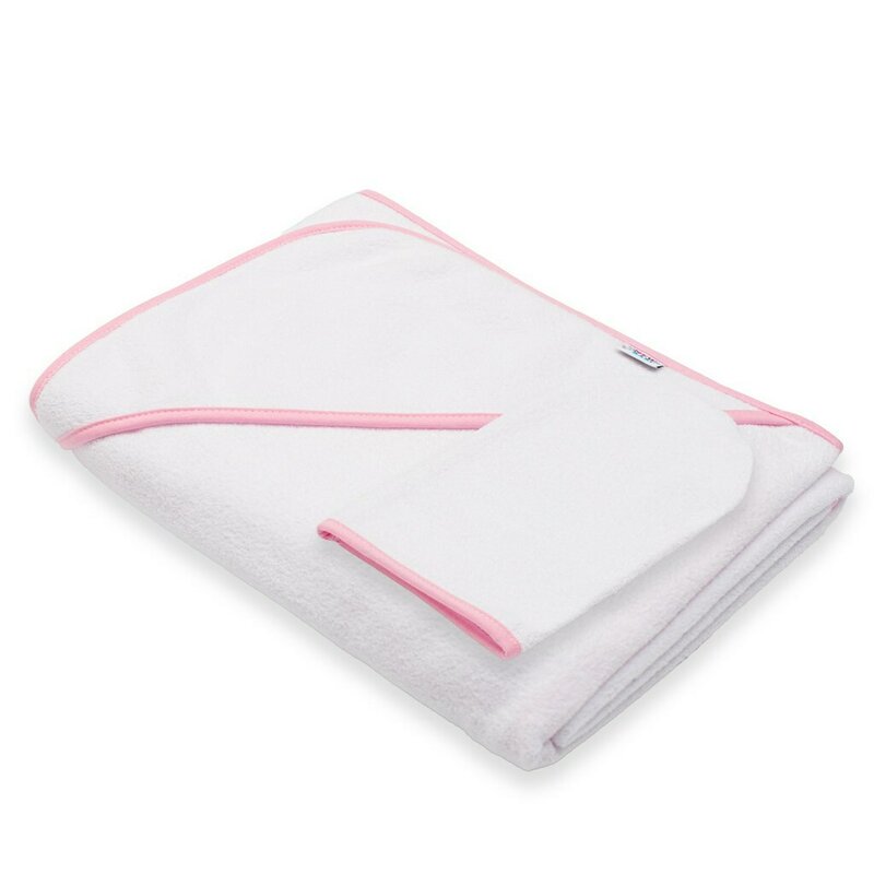 Set Prosop Baie New Baby cu Glugă 100x100 cm - imagine 4