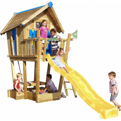 Complex Joacă Crazy JungleGym, Casuță cu Tablă, Exterior