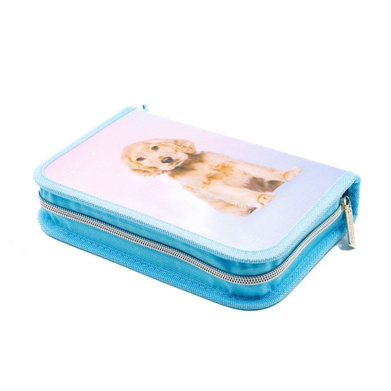 Penar Doggy Starpak, 1 compartiment, roz-turcoaz