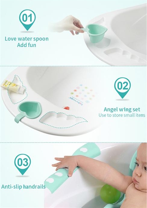 Cadita Little Mom Sunny cu Reductor si Manere - imagine 7