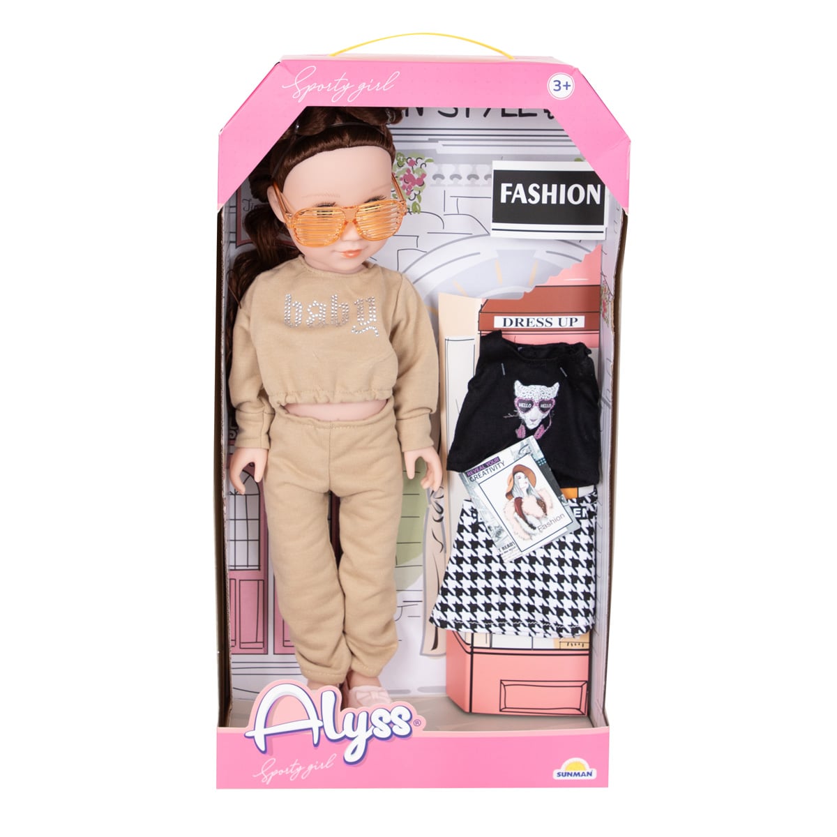 Păpușă Fashion Alyss în ținută sport