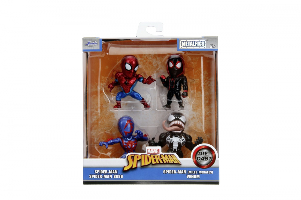 Jada Marvel Spider-Man Set 4 Figurine Metalice