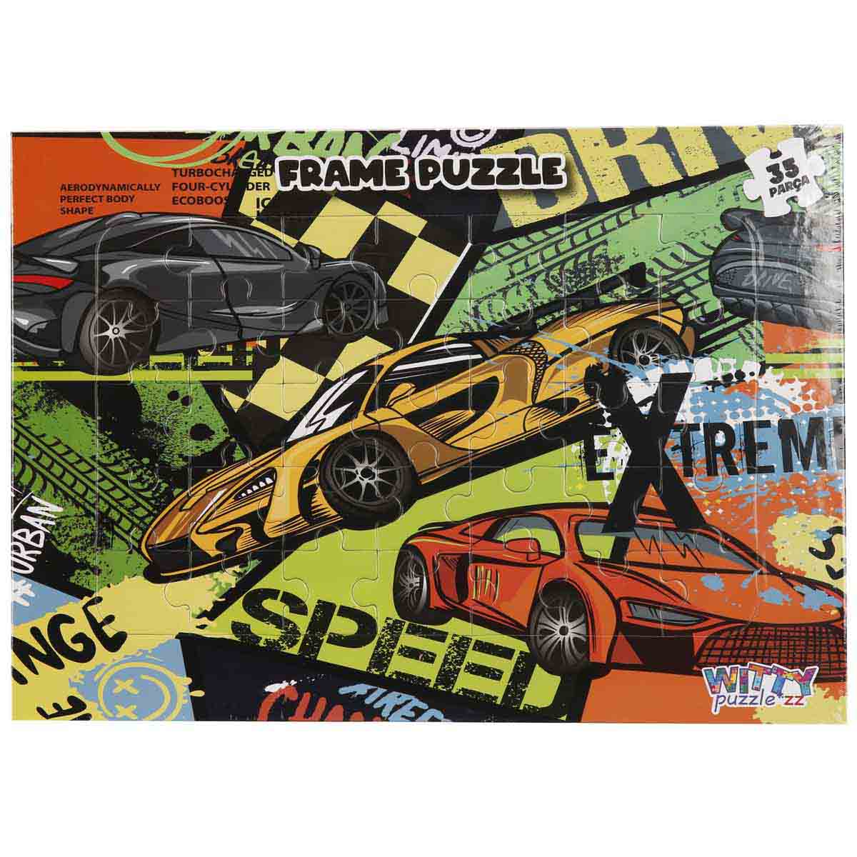Puzzle Masini de Curse 35 piese Witty