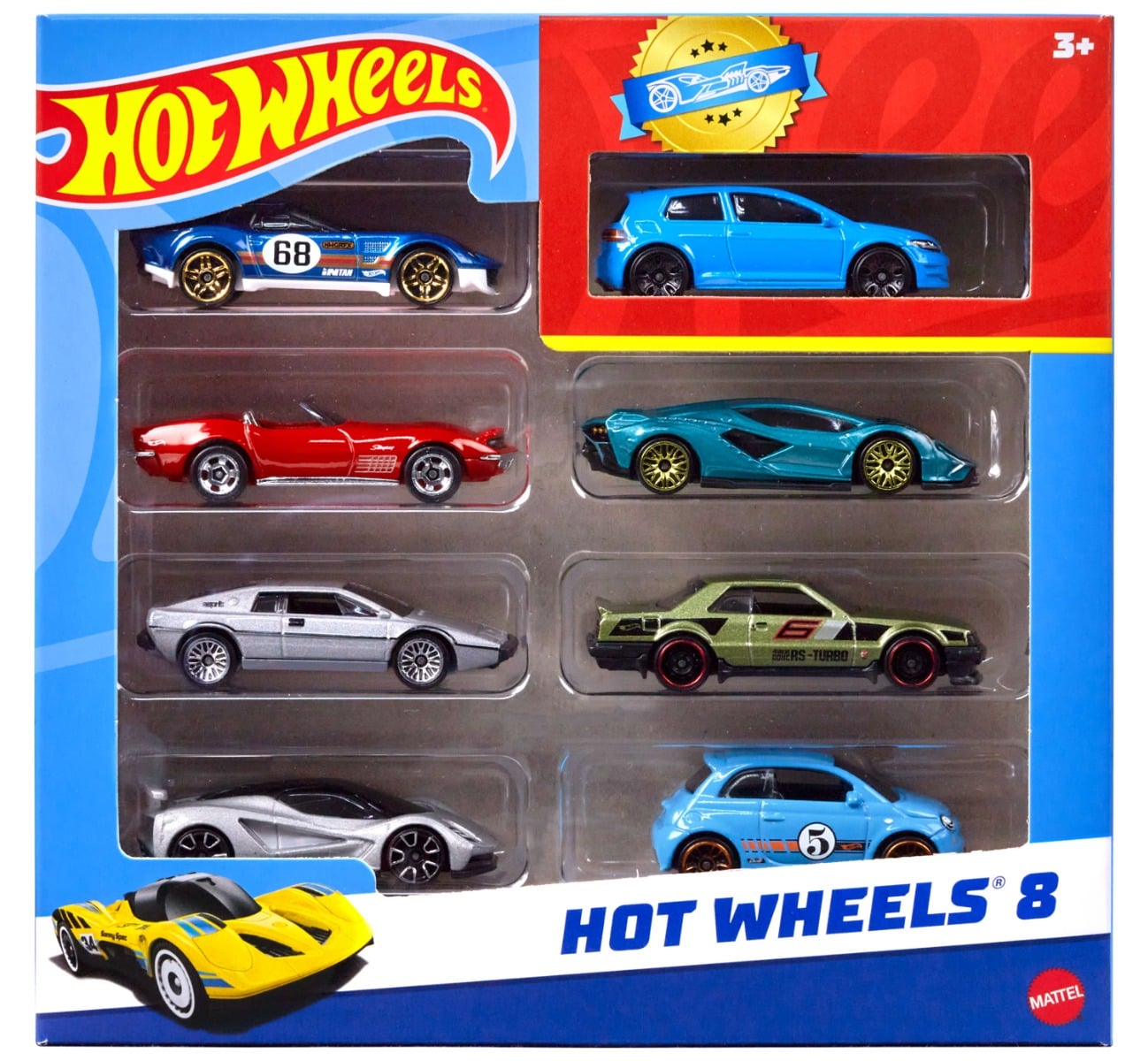 Set 8 Masini Metalice Hot Wheels 1:64 Colecție