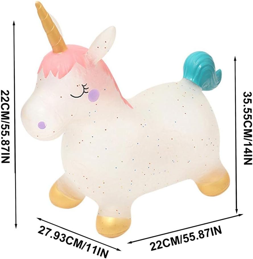 Jumper Unicorn NiceKids cu pompă | Jucărie exterior - imagine 4