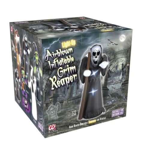Grim Reaper Gonflabil Widmann 122cm - Decor Halloween - imagine 3