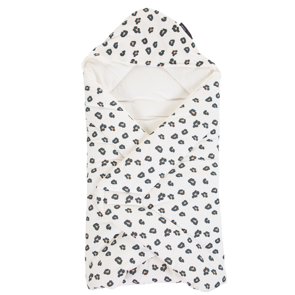 Paturica infasat Childhome Leopard, 75x75 cm - imagine 4
