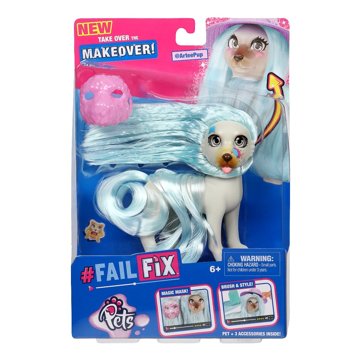 Papusa Fail Fix Pets ArteePup Makeover