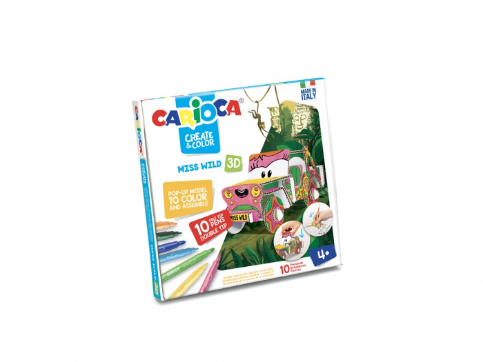 Set Carioca Miss Wild 3D - Creativ și Sigur