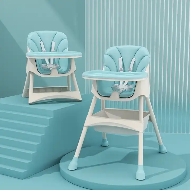 Scaun de Masa 2în1 Little Mom Modern Blue