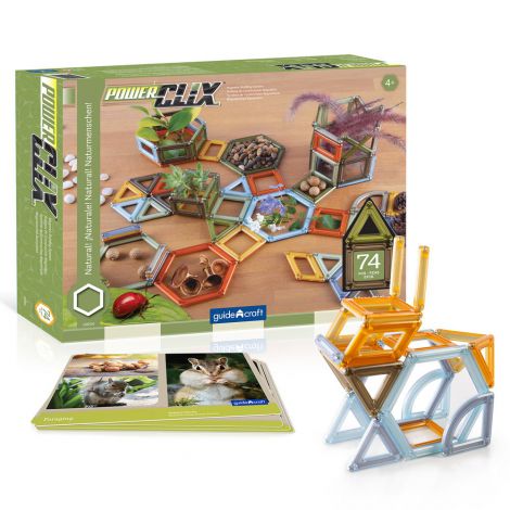 PowerClix Natural Frames 74 piese - Guidecraft