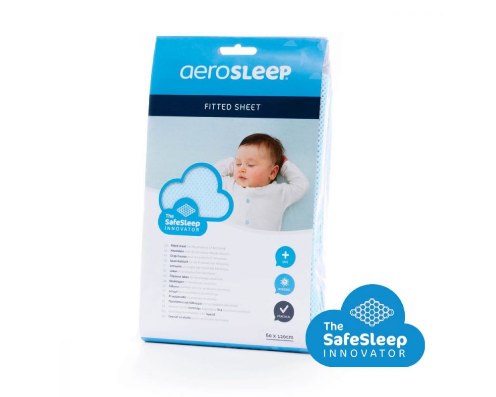 Cearsaf Aerosleep 70x140 cm Bleu | Respirabil
