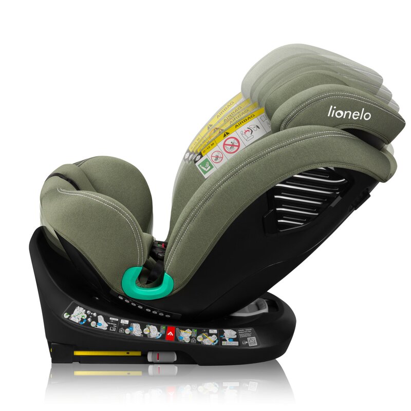 Scaun auto Lionelo Bastiaan One i-Size Verde - imagine 3