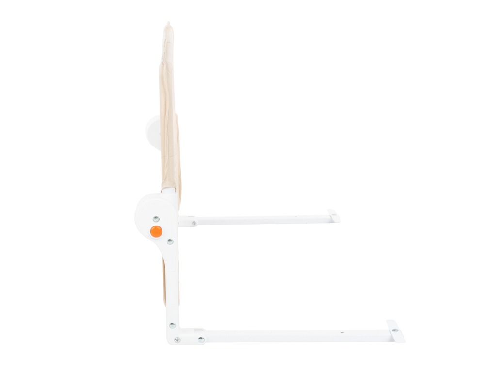 Bariera protectie pat KikkaBoo Beige, rabatabila