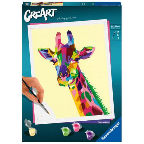 Creart Girafa Ravensburger | Set Pictură Pe Numere - imagine 3
