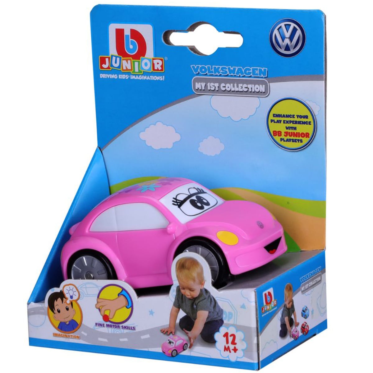 Bburago Junior VW Roz - Jucărie Educativă
