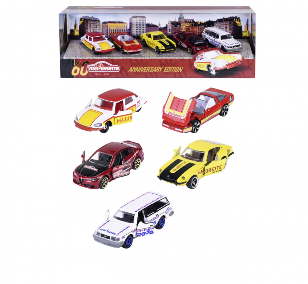 Set Majorette 60 Ani - 5 Masini Metalice Simba