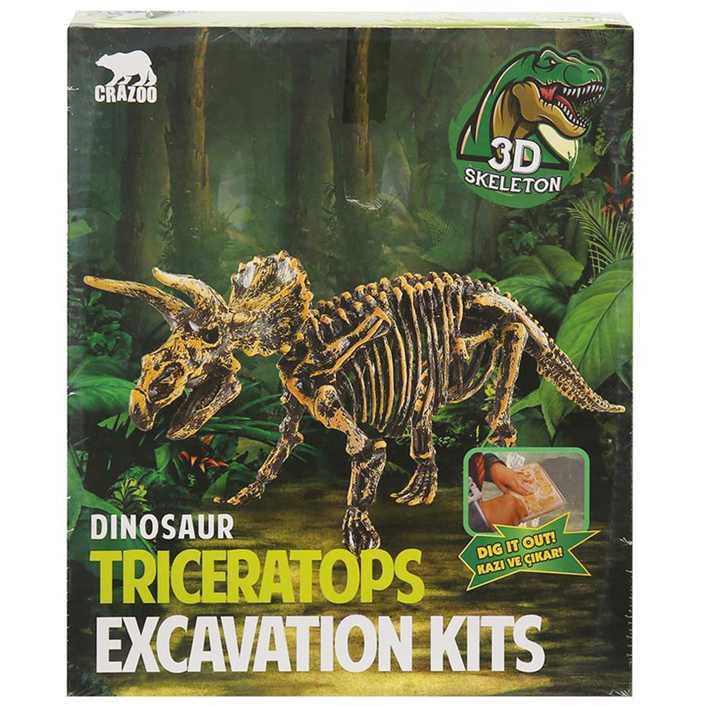 Kit Arheologic Triceratops 3D Skeleton | Joc Educativ