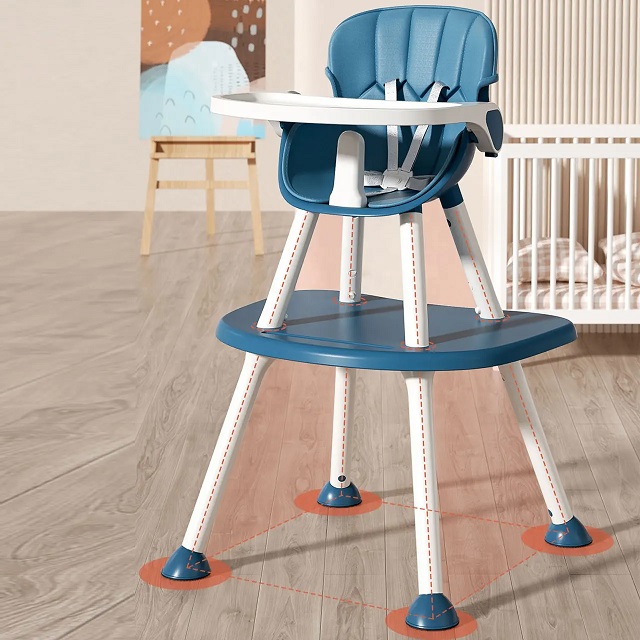 Scaun de masa Little Mom 4in1 Blue, multifunctional