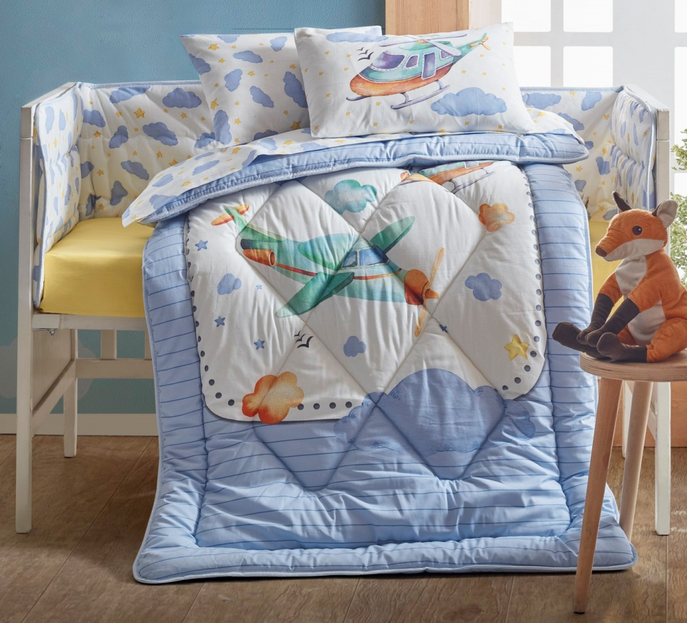 Lenjerie Patut 6 Piese Cotton Box Ranforce - imagine 2