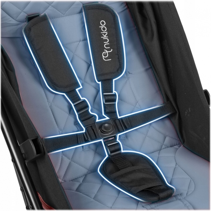 Carucior Nukido Paseo Roz - Pliere Compacta - imagine 7