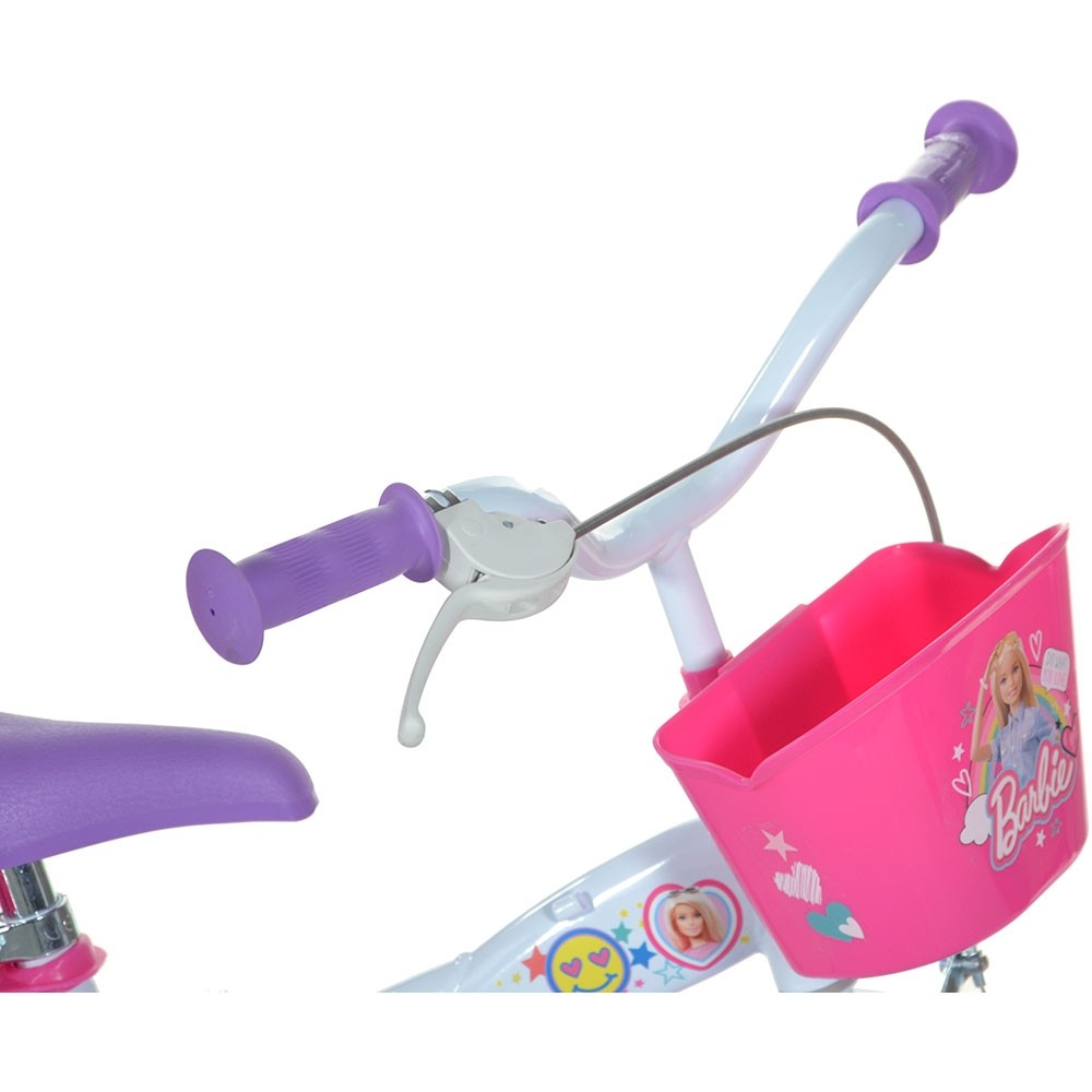 Bicicleta Dino Bikes Barbie 12" cu Scaun Papusa - imagine 2