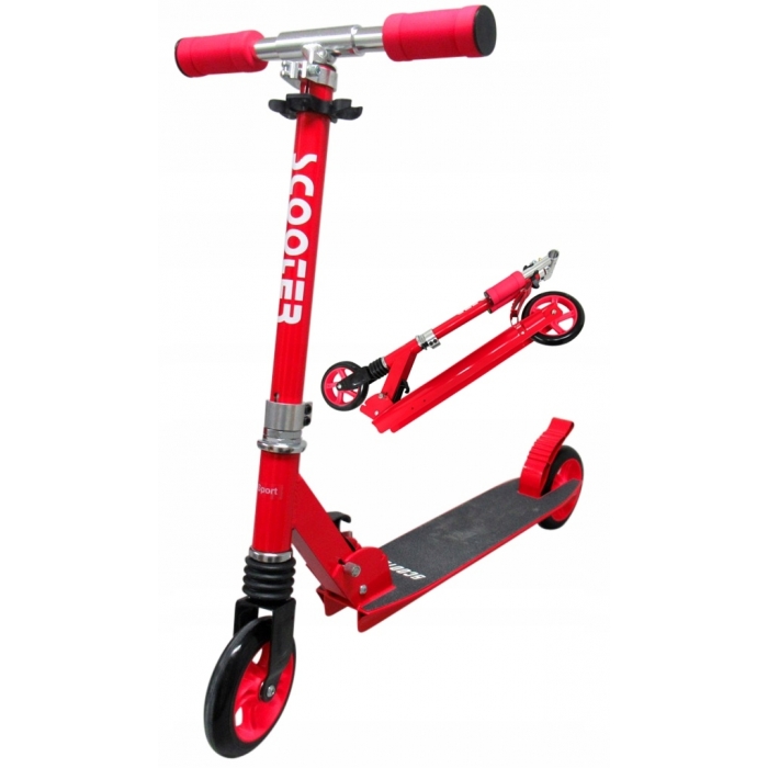 Trotineta R-Sport H5 Roșie Pliabilă, 100kg - imagine 3