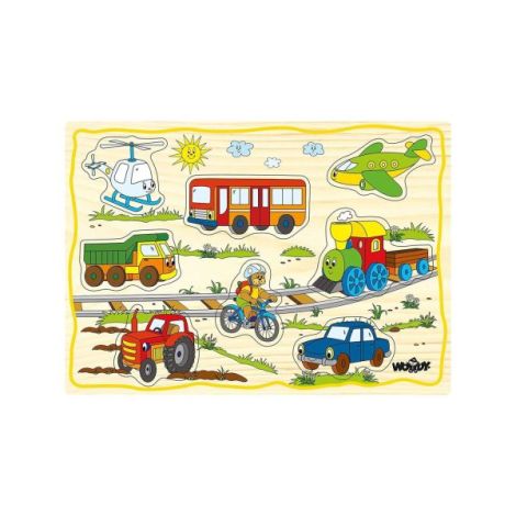Puzzle Woodyland Animale Fermă Educativ - imagine 6