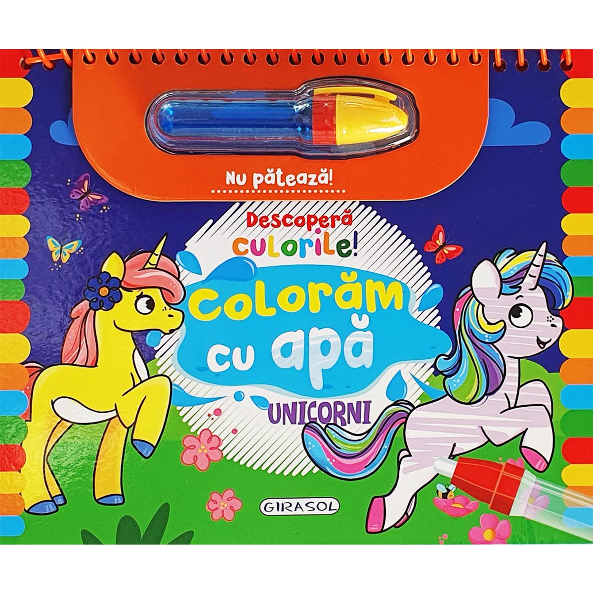 Descopera Culorile Unicorni - Carte Activitati cu Apa Girasol