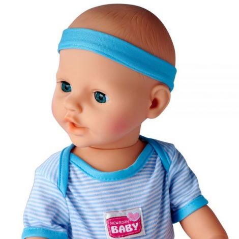 Păpușă Simba Baby Doll 43cm Accesorii Albastru - imagine 4
