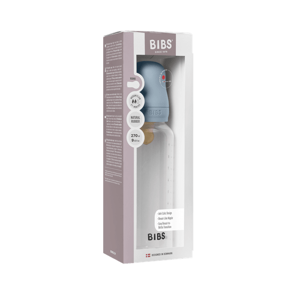 Set biberon anticolici Bibs 270ml Baby Blue