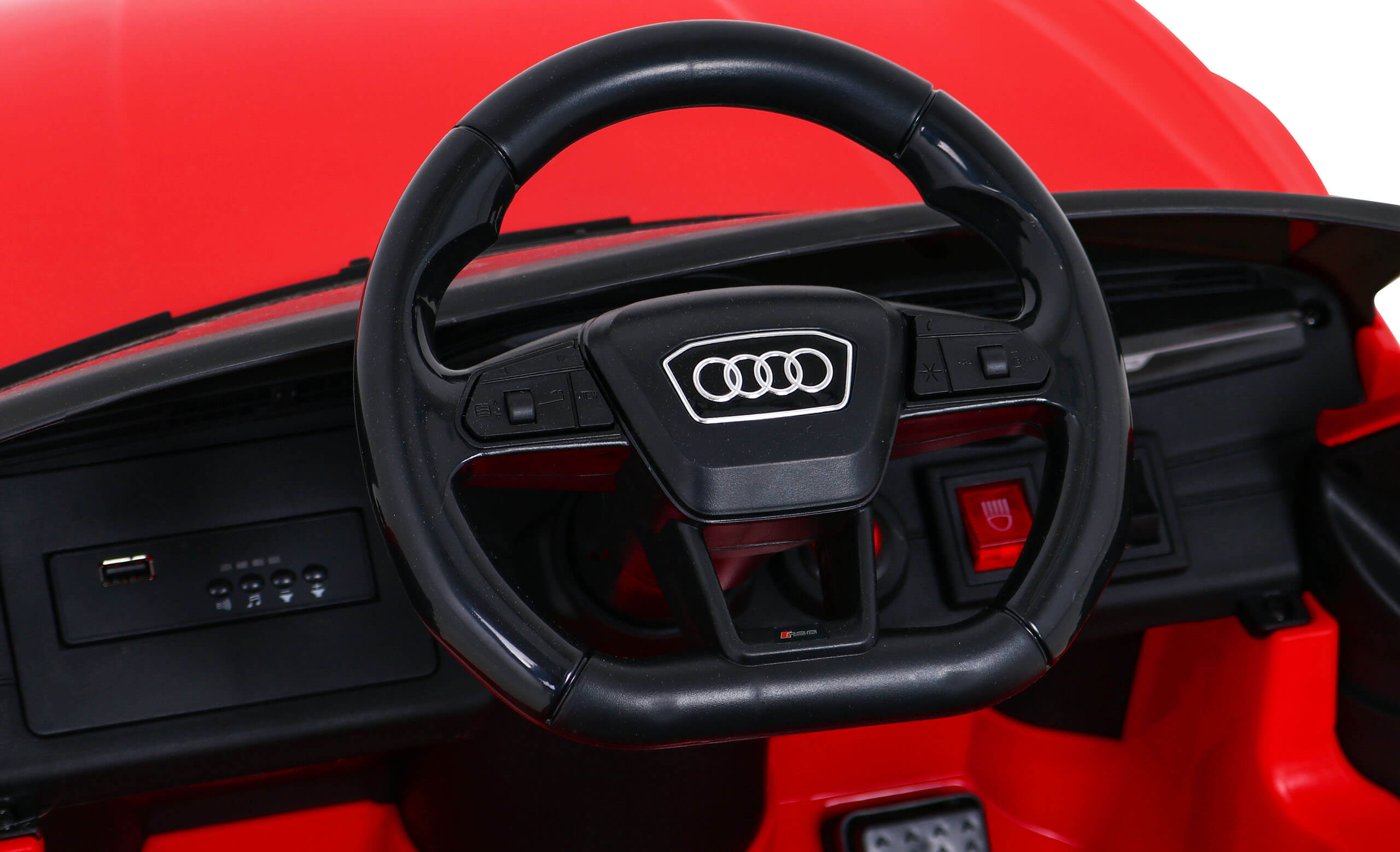 Mașinuță Electrică Audi RS6 12V Roșu - imagine 7