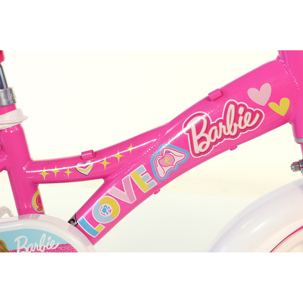 Bicicleta Dino Bikes Barbie 12" cu scaun papusa - imagine 5