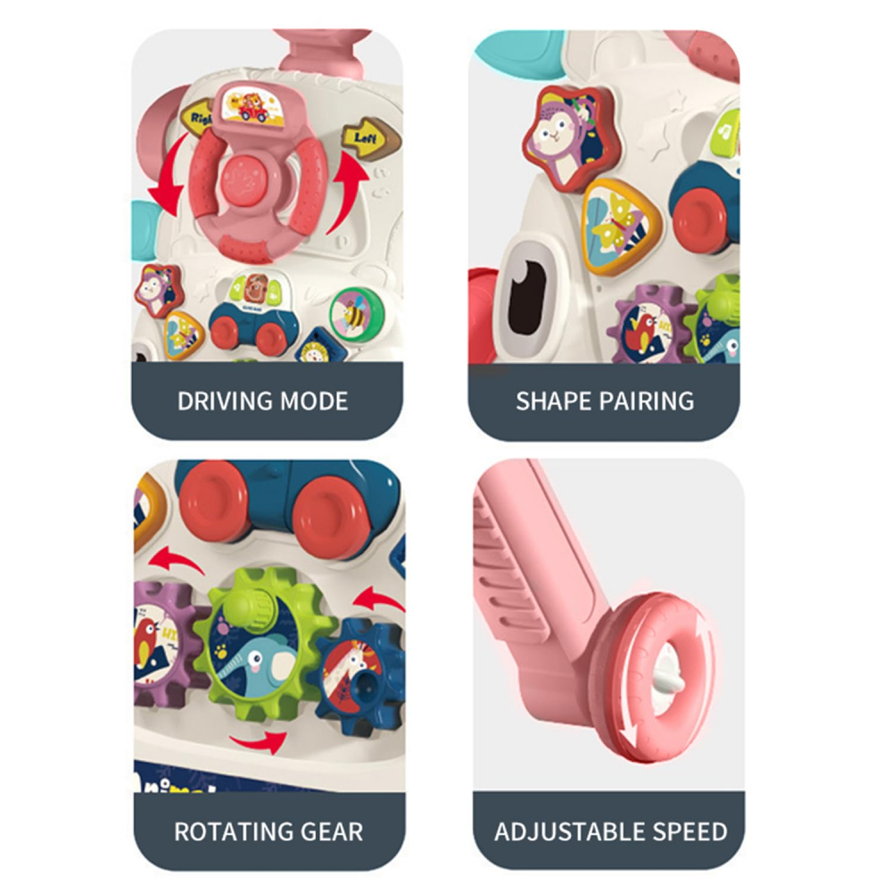 Antemergator Malplay 5in1 Pink Car - imagine 3