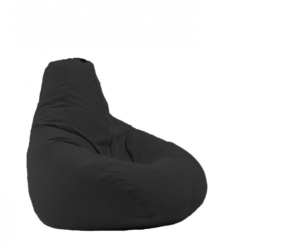 Fotoliu Pufrelax Hobbit Erie Black, Husă Detasabilă - imagine 4