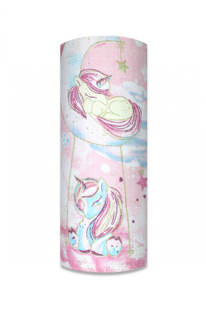 Scutec Muselina Egakids Rose Unicorn 70x80 cm - imagine 3