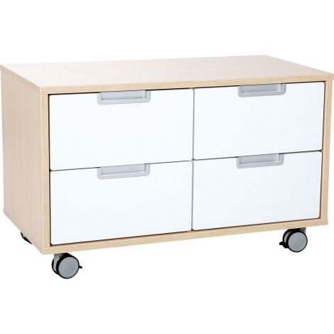 Set Mobilier Grădiniță Quadro 28 Alb | Moje Bambino