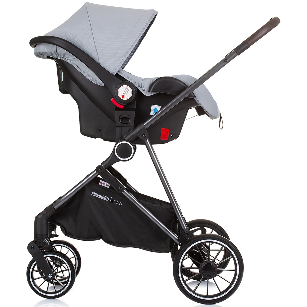 Carucior Chipolino Aura 3 in 1 Ash Grey, 0-22kg - imagine 11