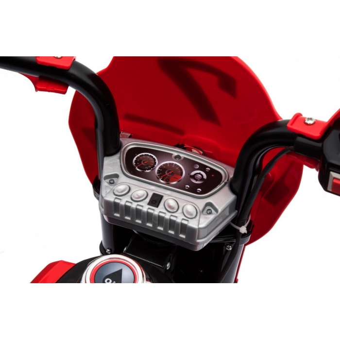 Motocicleta Electrica Ramiz Cross Rosu cu Lumini - imagine 4