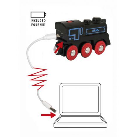 Locomotiva Reincarcabila Brio 33599 cu USB - imagine 3