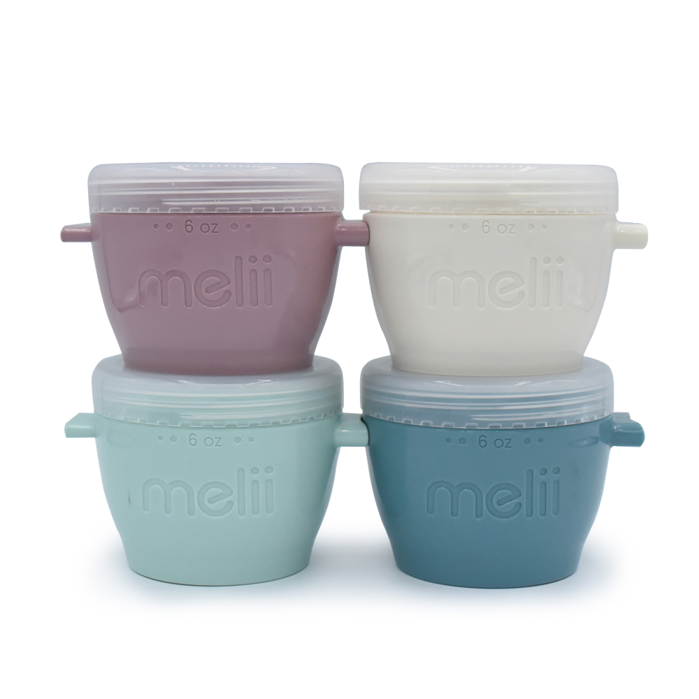 Melii Set Recipiente Silicon pentru Bebeluși
