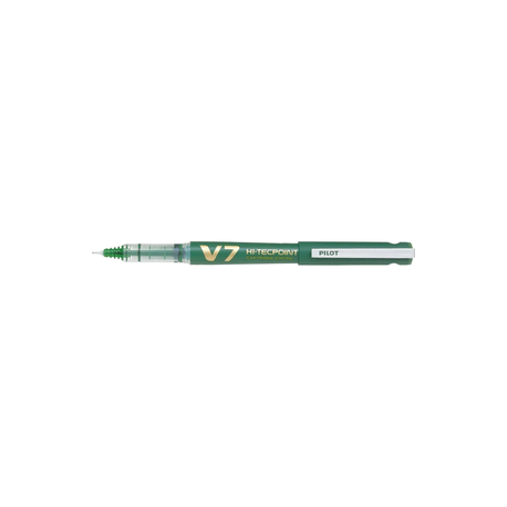 Pilot V7 Roller Reîncărcabil 0.7mm Verde - Scriere Precisă