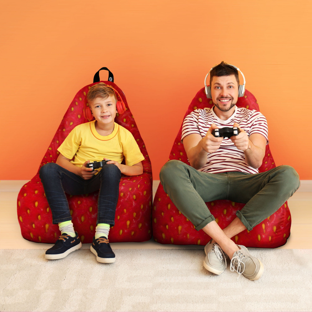 Fotoliu Puf Chill XL Capsuna | Updeco - imagine 4
