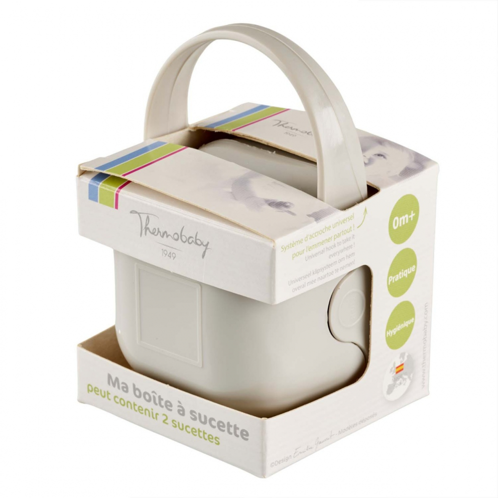 Cutie Portabilă Suzetă Thermobaby Gri | Protecție Maximă - imagine 3