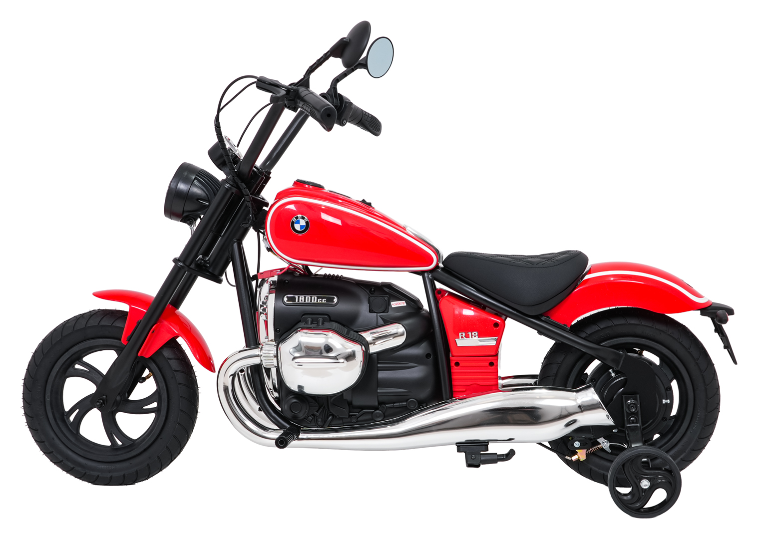Motocicleta electrica pentru copii BMW R18 24 Volti 200W, viteza 4-16 km/h (sx8628) Rosu - Autokids.ro - imagine 3