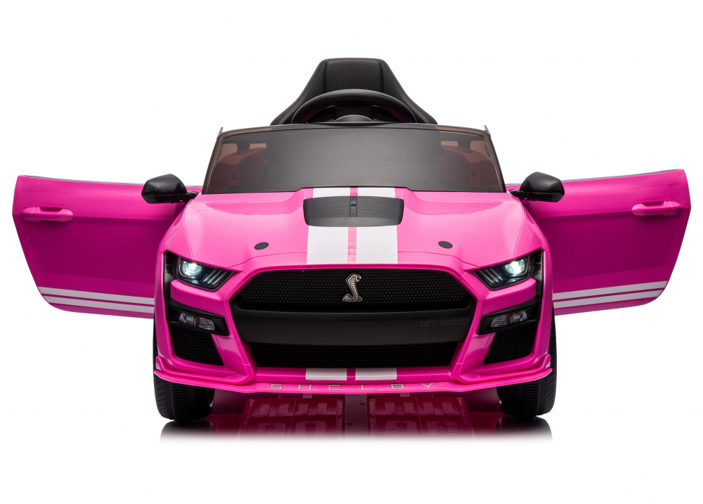 Mașinuță Ford Mustang Electrică Pink cu Telecomandă - imagine 3