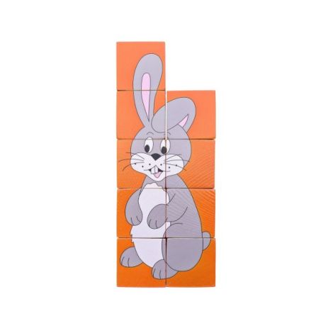 Puzzle Woodyland Animale Colorate - 6 în 1 - imagine 6