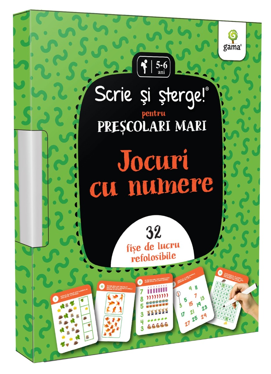Jocuri cu numere Gama | Scrie și șterge, 34.99 RON