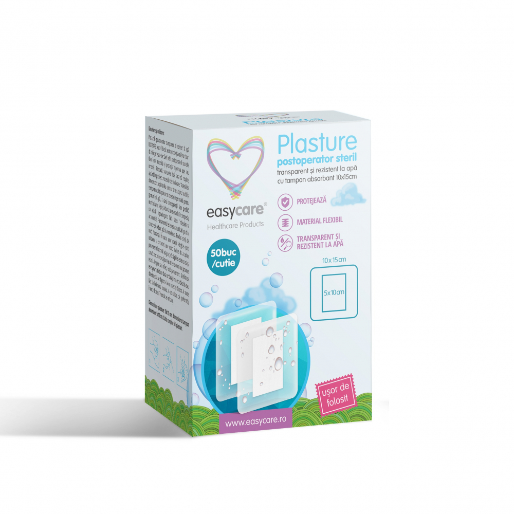 Easycare Plasture Postoperator Rezistent la Apă
